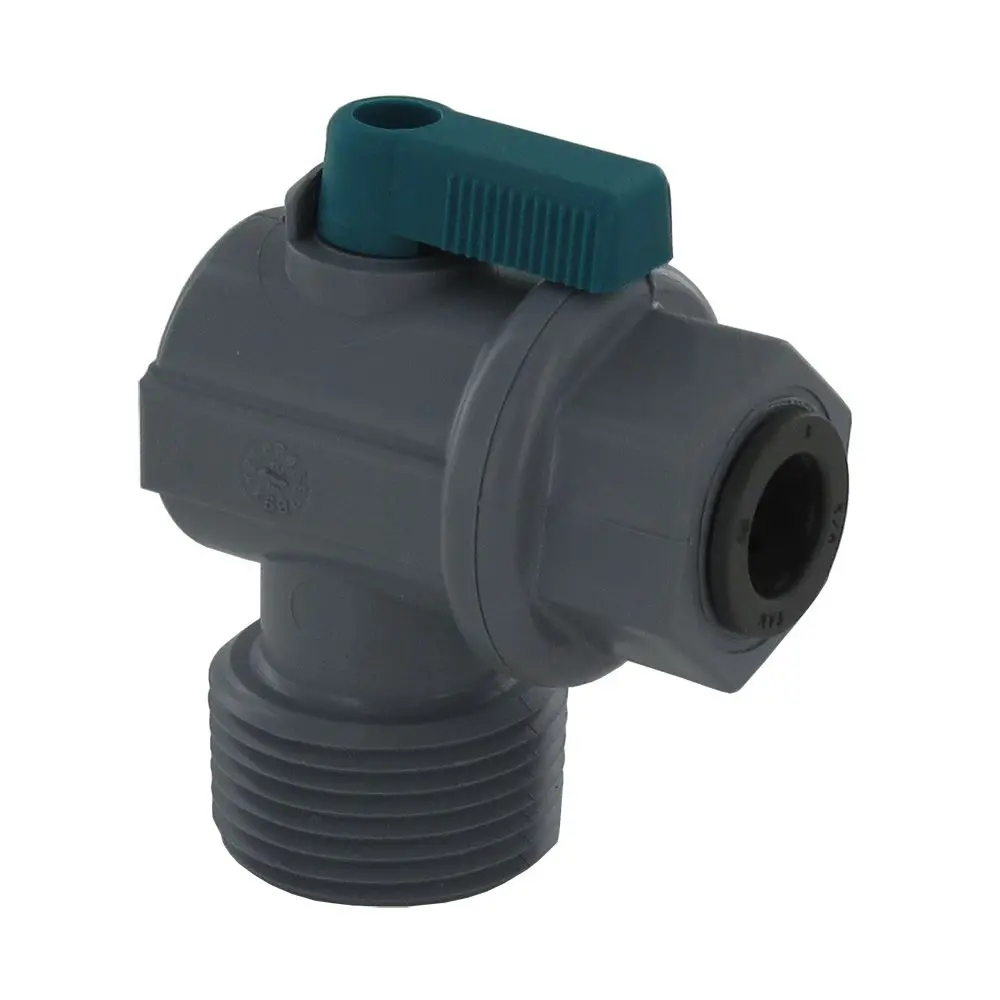 Shut-Off Valve-Pvc Elbow Male Npt - 1/4 Push-In X 3/4 Male Npt 1