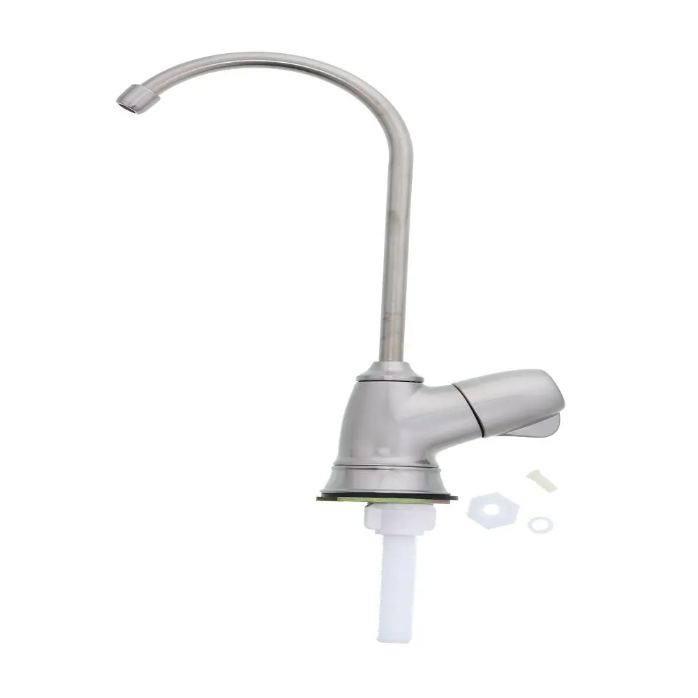 Contemporary Brushed Nickel Plastic Drinking Water Faucet 1