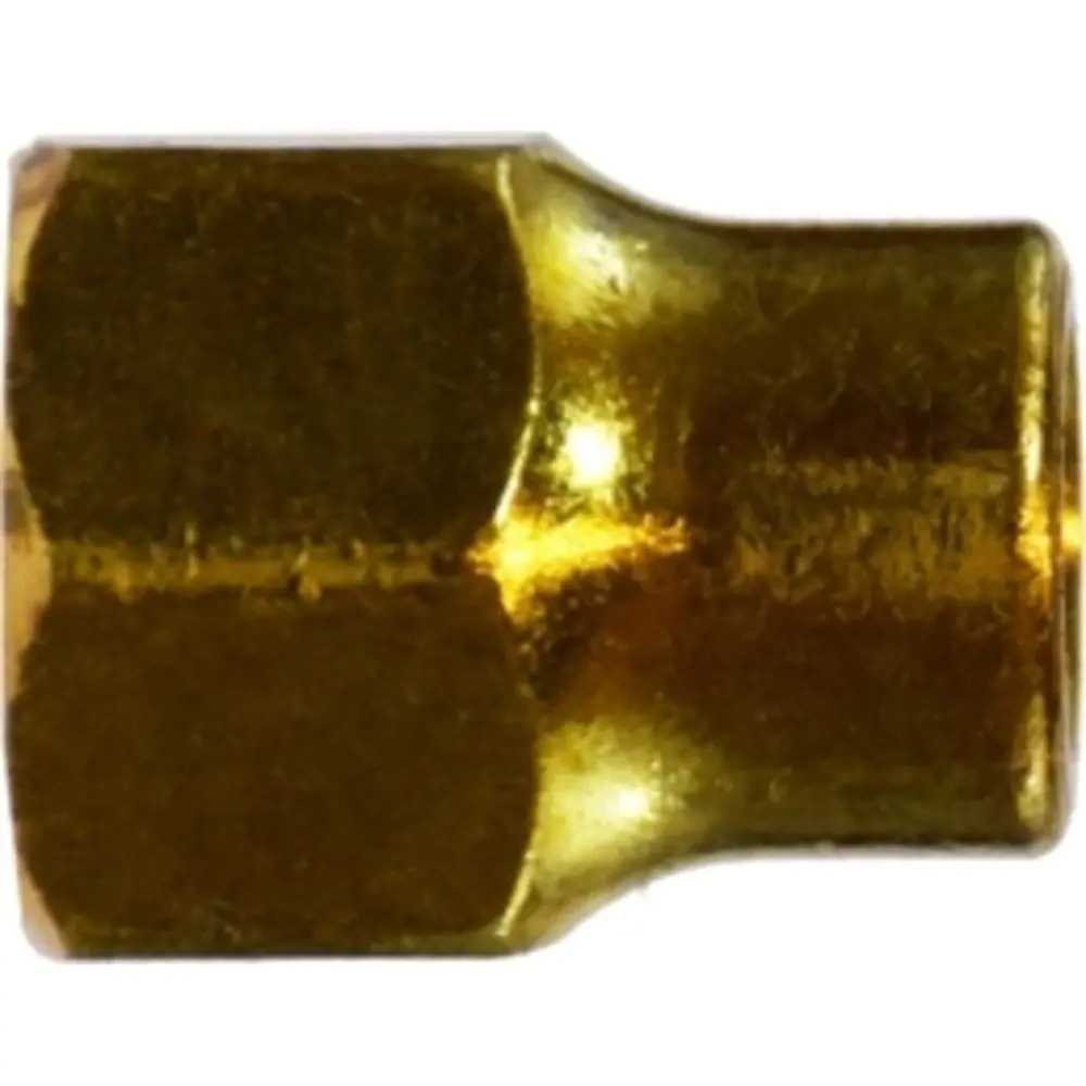 Lead-Free Brass Long Forged Nut 1/4" 1