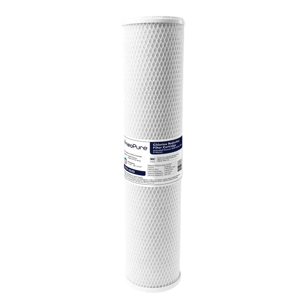 Neo-Pure Cto1-4520 20" X 4-1/2" Coconut Shell Carbon Block Filter 5 Micron 1
