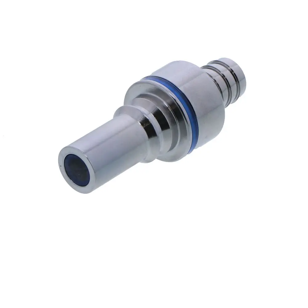Lq6d22008blu Valved In-Line Liquid Cooling Coupling Insert 1/2 Id Barb Cool Blue 3