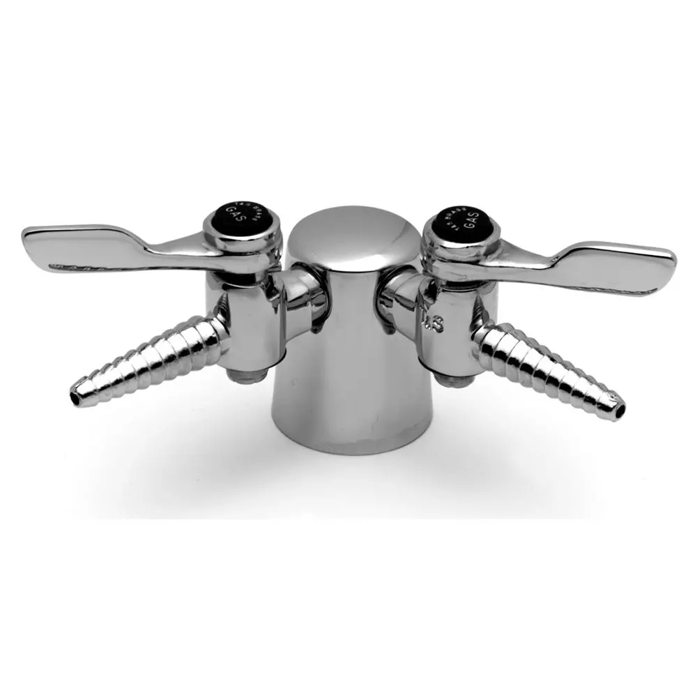 T&S Brass Bl-4200-0 Laboratory Turret With Two 90 Degree Serrated Hose Cocks 1