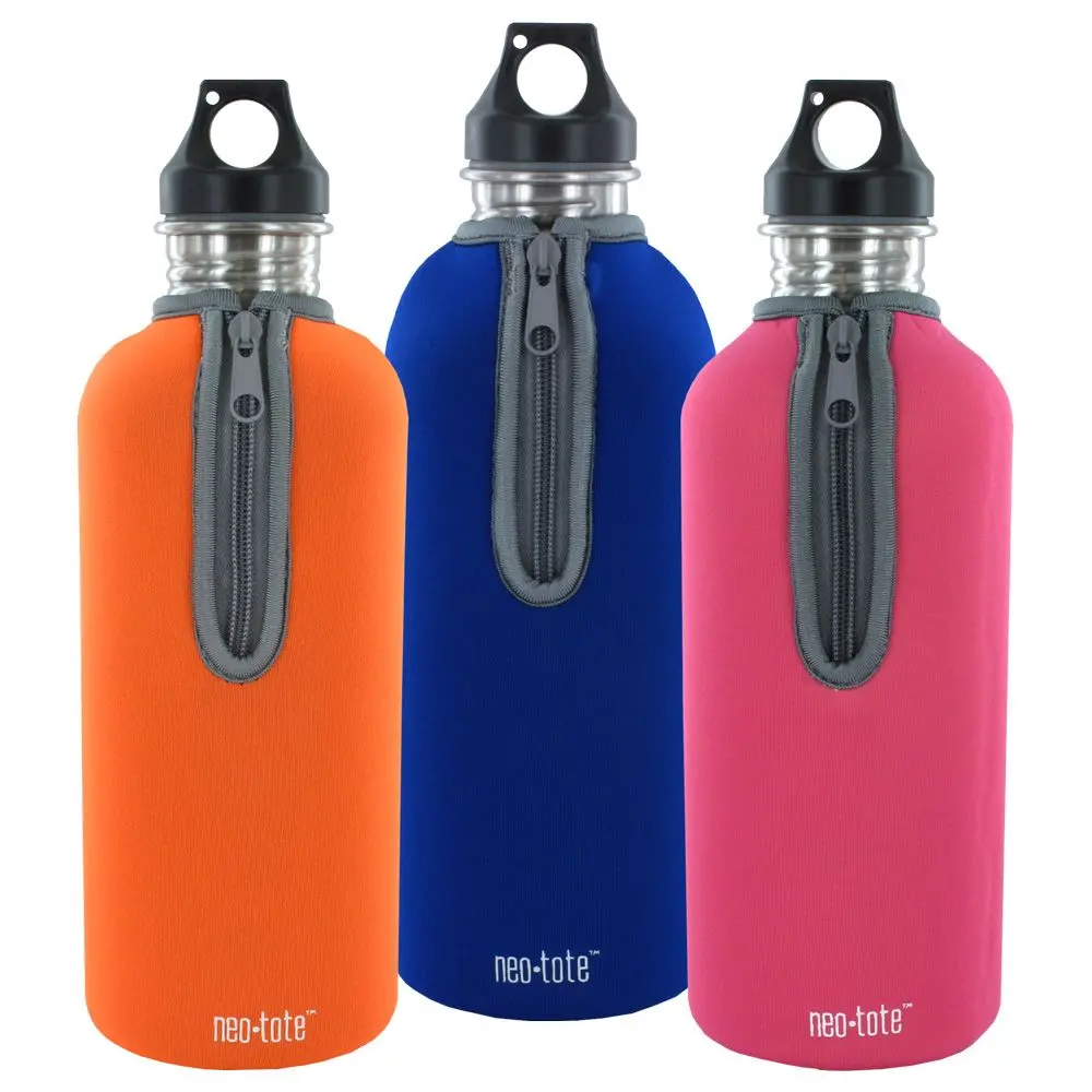 Neo Vas 40 Oz. Stainless Steel Water Bottle With Neo Tote 1