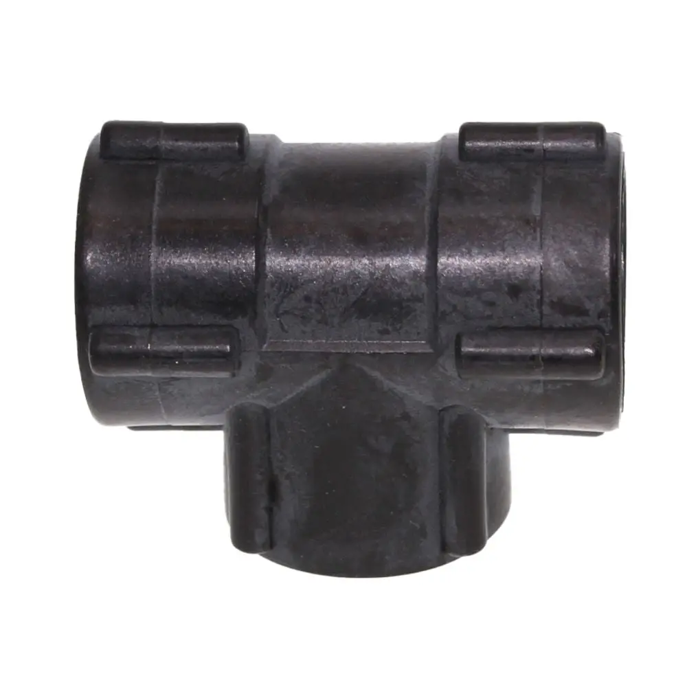 Tee Union Female - 1/2 Fpt X 1/2 Fpt X 1/2 Fpt - Black Polypropylene 1