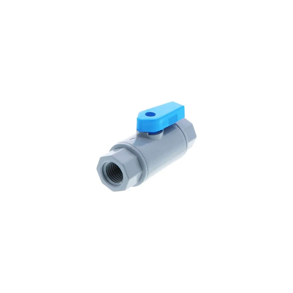 Smc Inline Ball Valve Pvc Barb - 1/4 Fpt X 1/4 Fpt 1