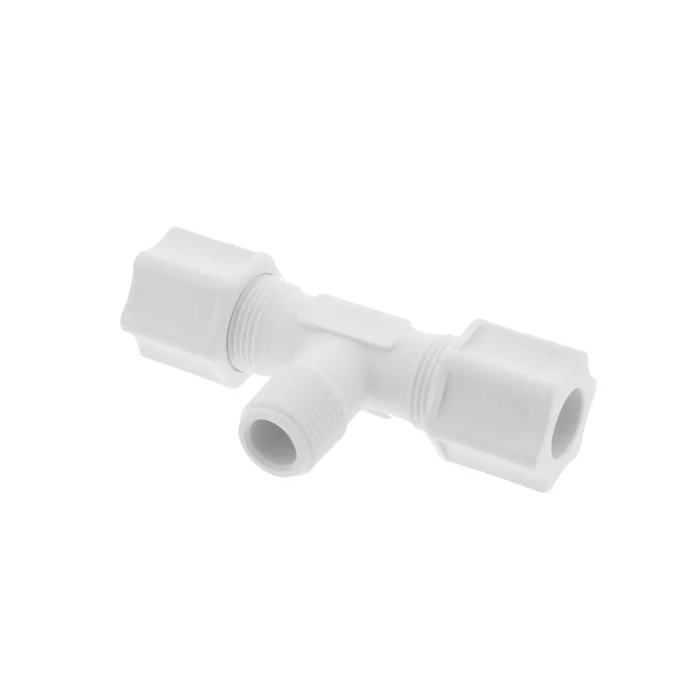 Jaco 60-8-6-P-O Polypropylene Male Branch Tee 1/2 Od Tube X 3/8 Mpt 1