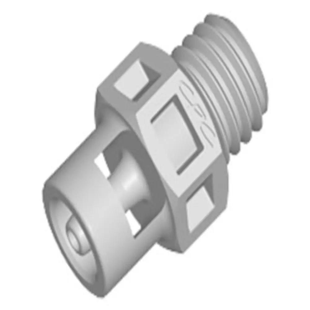 Ks2 Straight Fitting Natural Polypropylene 1/4-28 Unf X 1/16 Hb 1