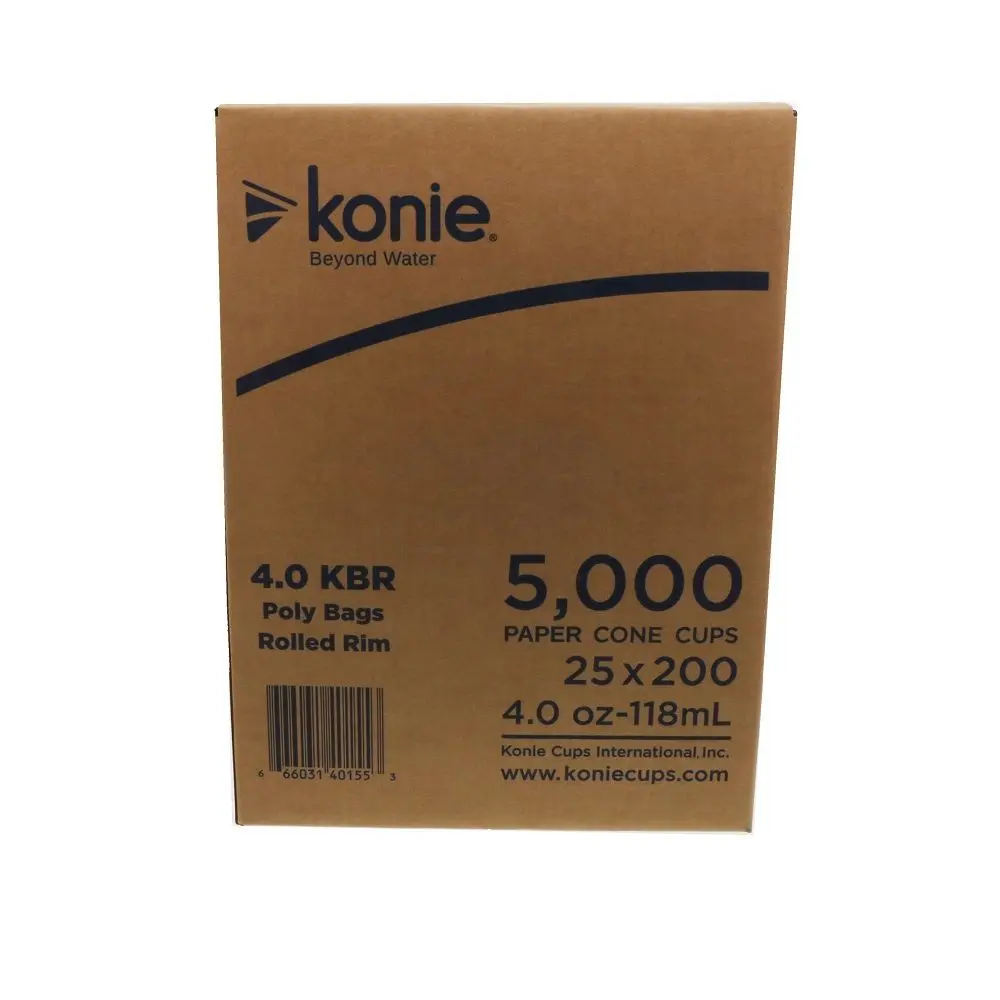 Konie Cone Cups 4.0Oz Rolled Rim 2