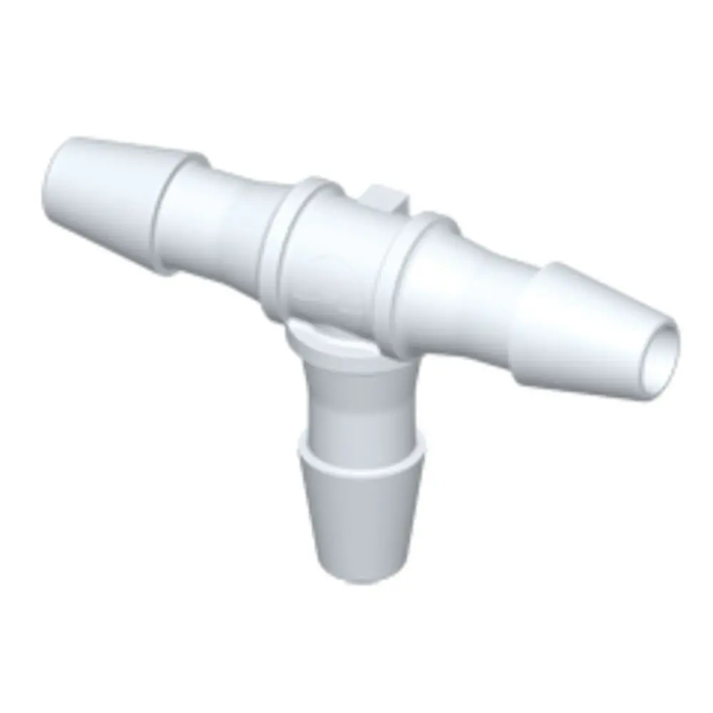 Colder Ht470 Tee Fitting, 1/8 Hb X 1/8 Hb X 1/8 Hb, Natural Pvdf 2