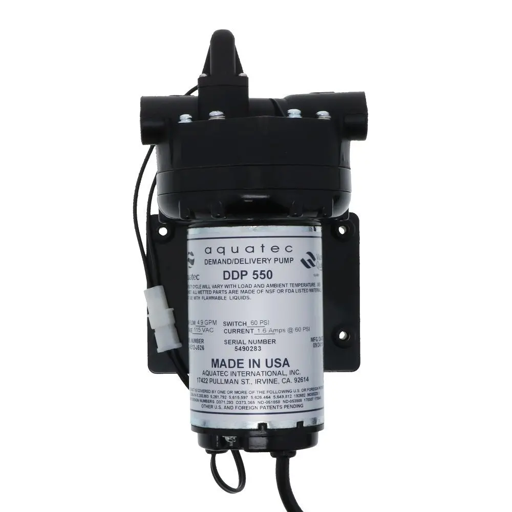 Aquatec 5513-1E12-J526 Pump 4.9 Gpm, 1/2 Fpt, 115Vac 1