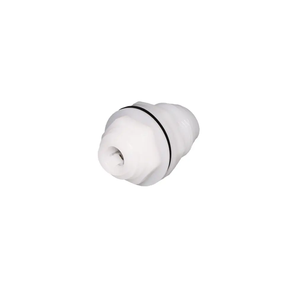 Neofit - Acetal True White Bulkhead Connector 6Mm Tube 1