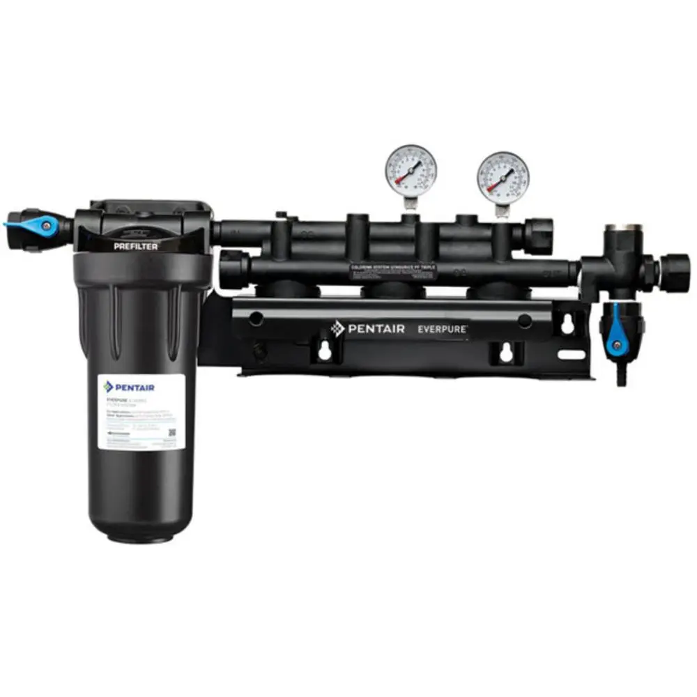 Everpure Ev9293-03 Coldrink/Insurice Triple Manifold With 10" Prefilter 1