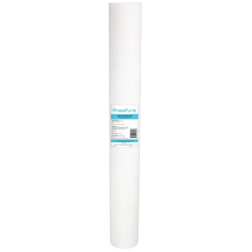 Neo-Pure Mb-25195-50 19.5" Polypropylene Sediment Depth Filter 50 Mic 1