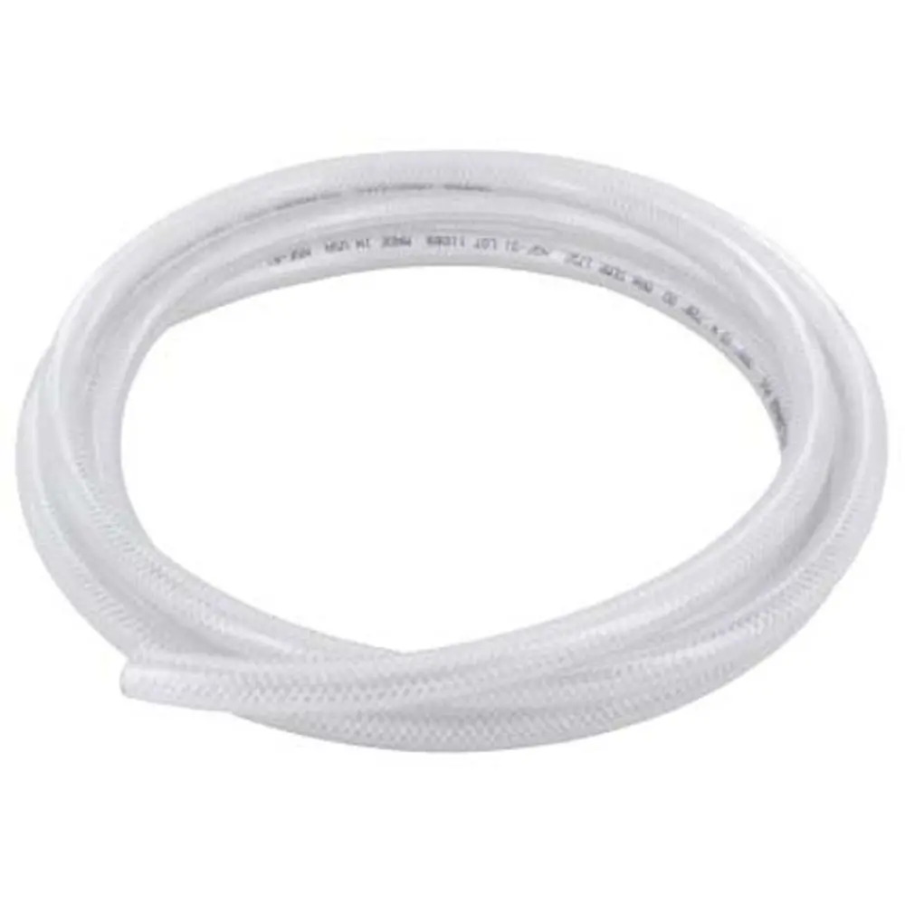 Reinforced Clear Pvc Tubing 1-1/2 Id X 1.937 Od 1