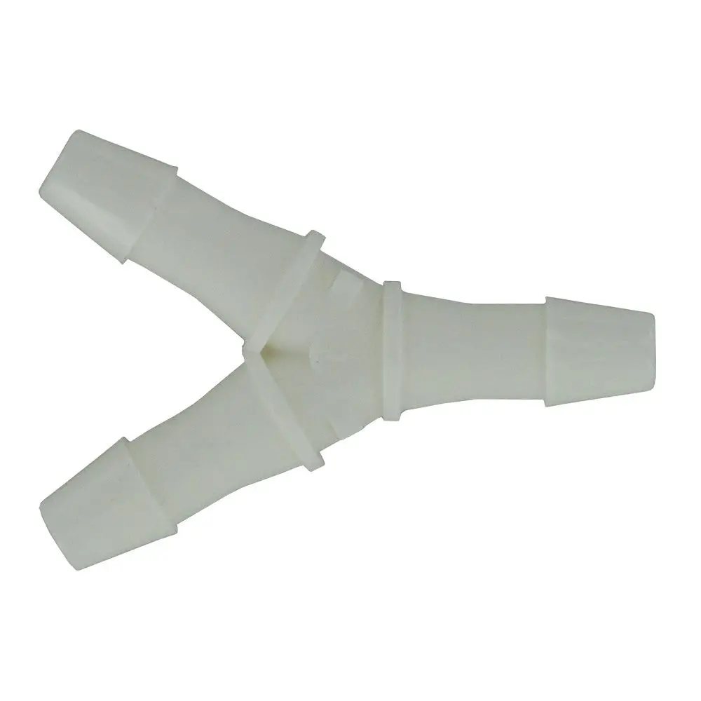 Fitquik Polypropylene Union Y Barb Fitting - 1/8 Id X 1/8 Id X 1/8 Id 1
