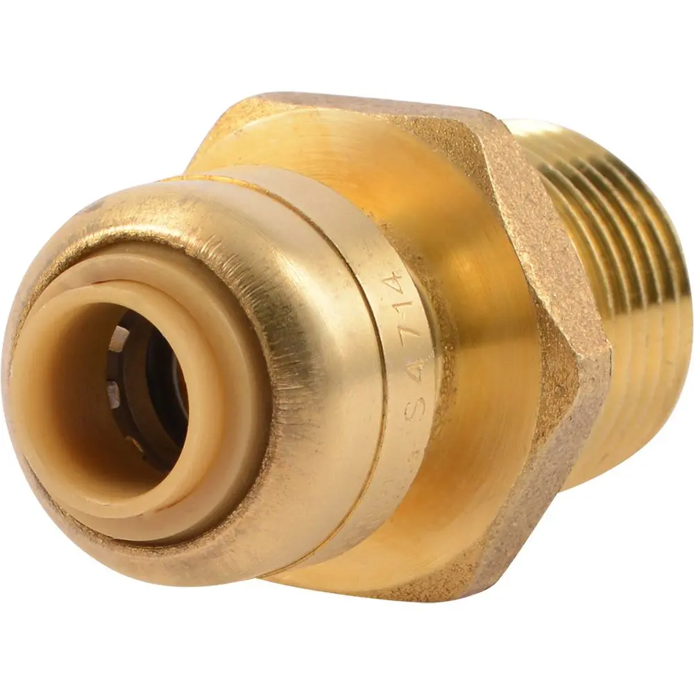 Sharkbite® U110lf Lead-Free Brass Push-To-Connect Male Adapter - 1/4" X 1/2" Mpt 1