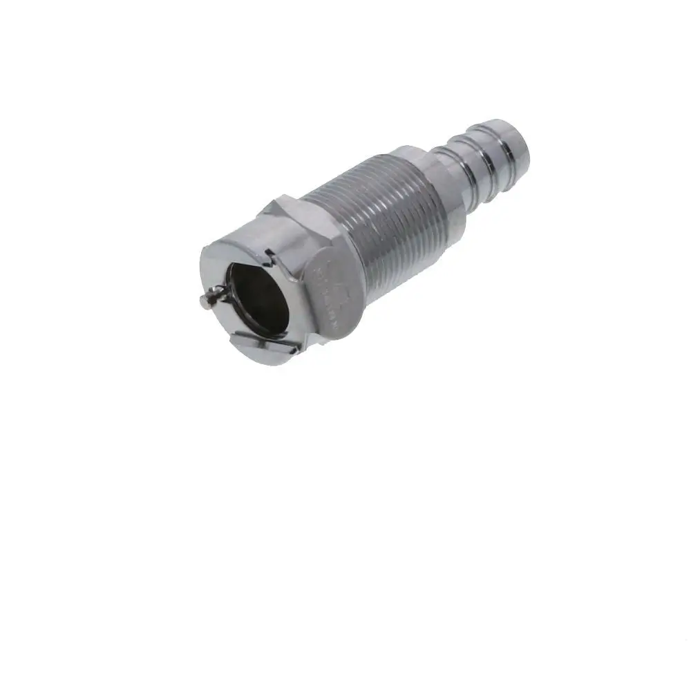 75700 Nsf Non-Valved Panel Mount Hose Barb Coupling Body 3/8 Id Barb 1