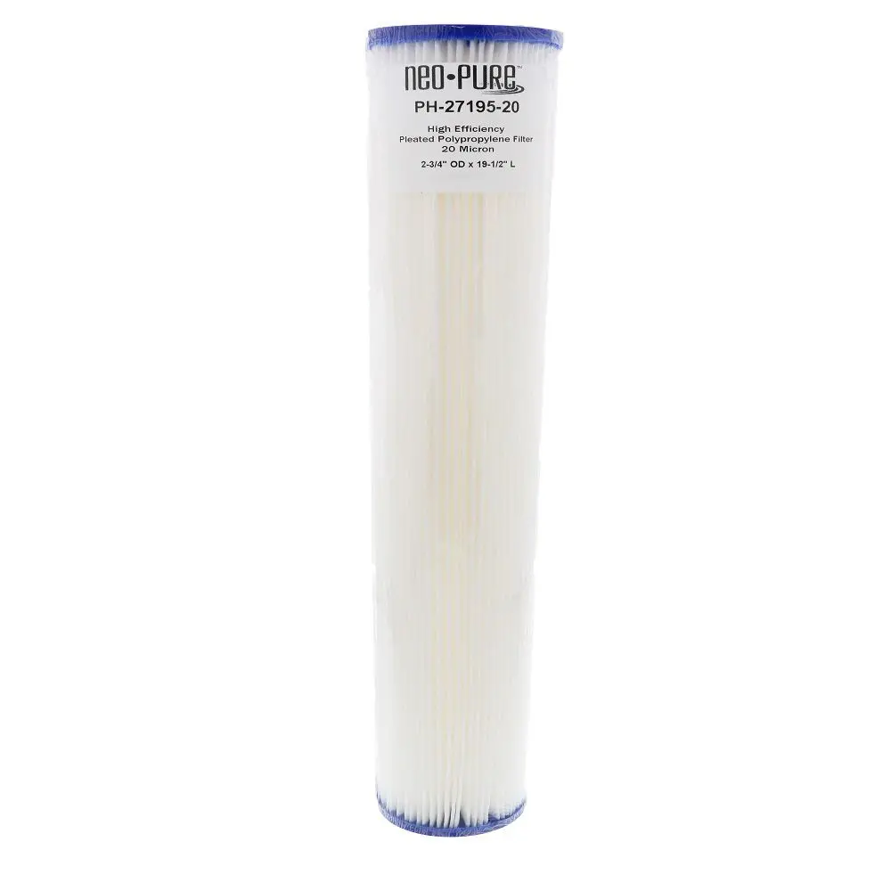 Neo-Pure Ph-27195-20 19-1/2" High Efficiency Pleated Filter 20 Micron 2