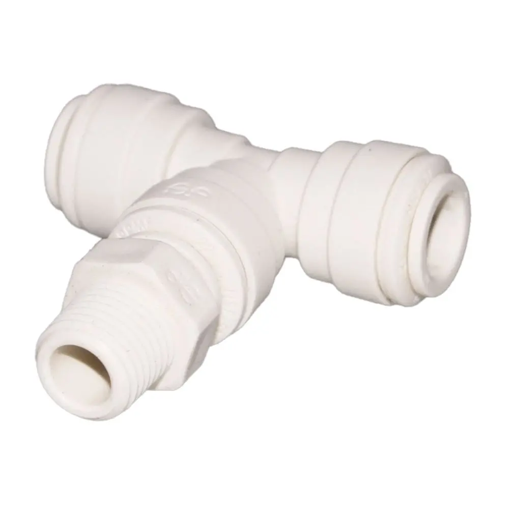 John Guest Swivel Branch Tee Polypro - 1/4 X 1/8 Nptf 1