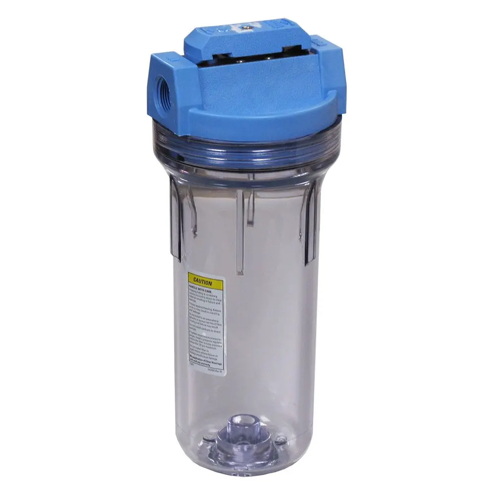 Pentek 150437 10" Standard Filter Housing Blue/Clear Vih W/ Pr - 3/4" Fpt 1