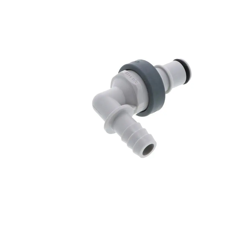 Ns4d23006 Valved In-Line Elbow Hose Barb Coupling Insert 3/8 Id Barb 1