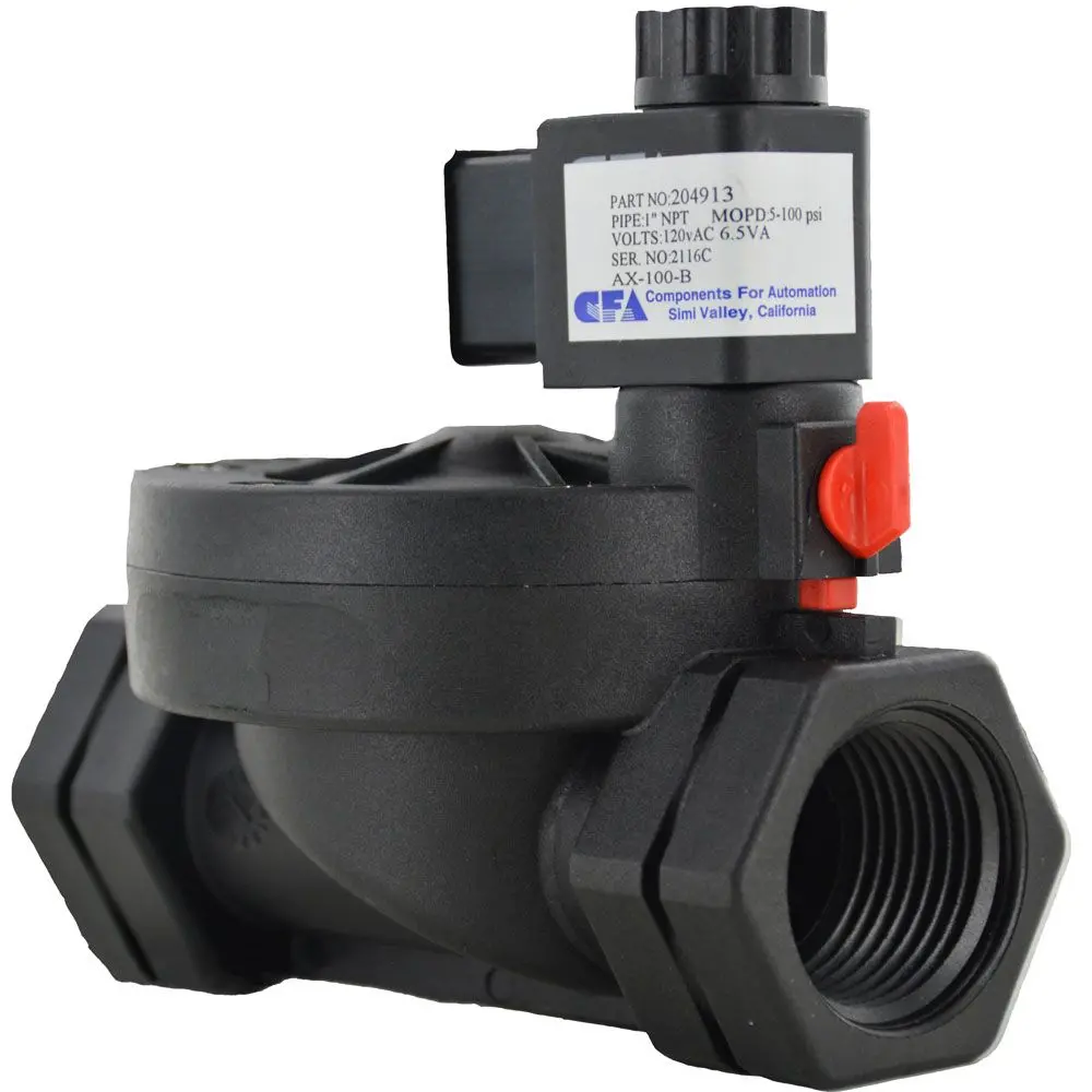 2-Way Solenoid Valve Normally Closed 1" Npt 120V 1