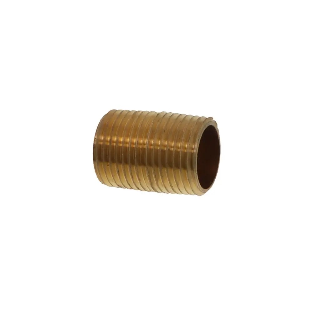 Lead-Free Red Brass Nipple Threaded  1/2 Mpt X Close 1