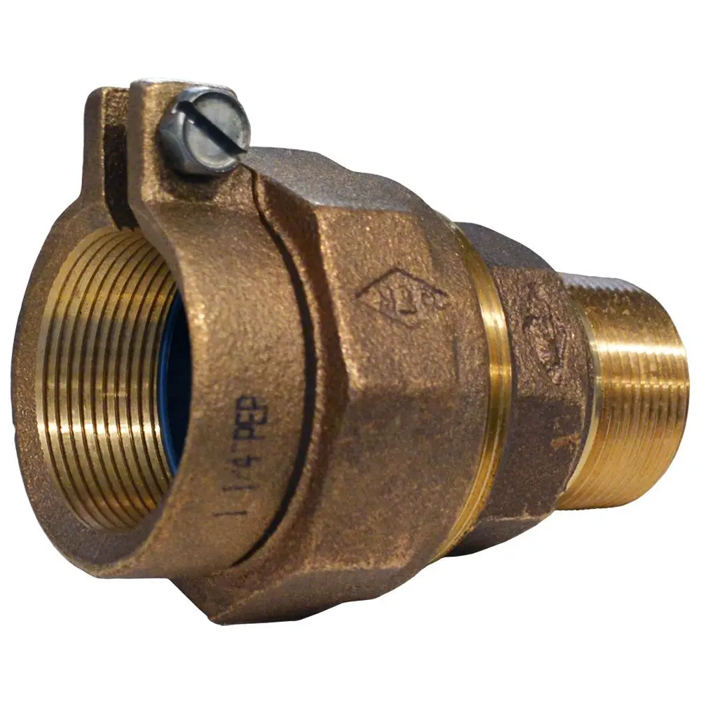 Lead-Free Brass Straight Reducing Union 1-1/4 Pack Joint (Pep) X 1 Mpt 1