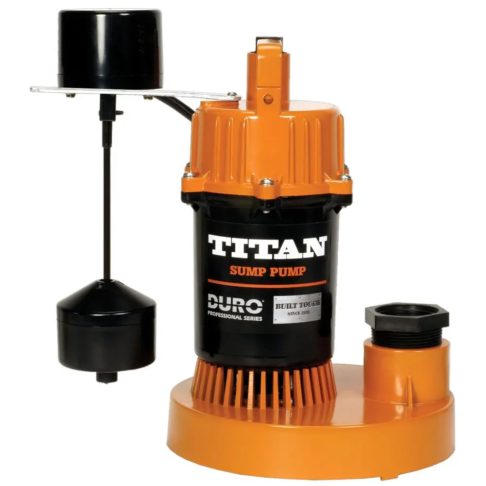 Titan Basement Submersible Sump Pump 1/2 Hp - Vertical Float 1