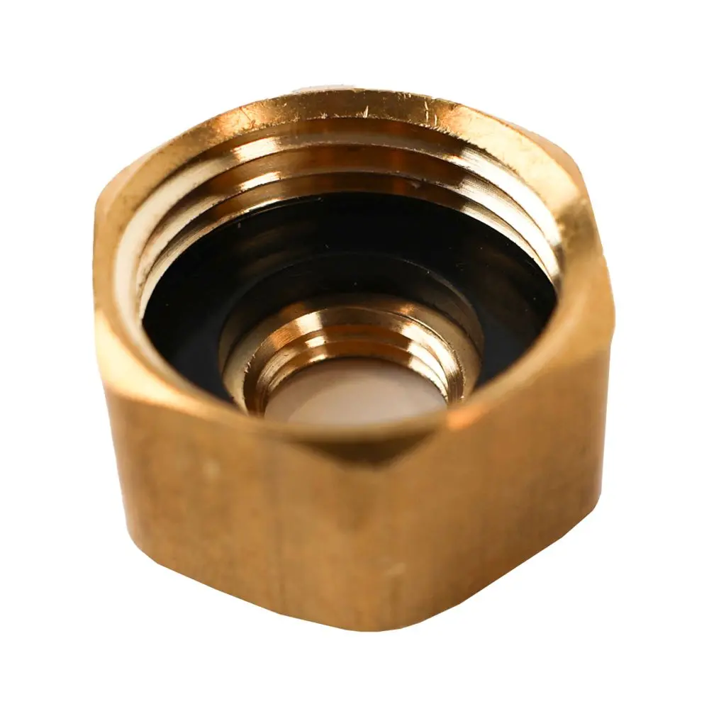Female Brass Garden Hose Adapter With Washer 3/4 Fght X 1/4 Fip 1
