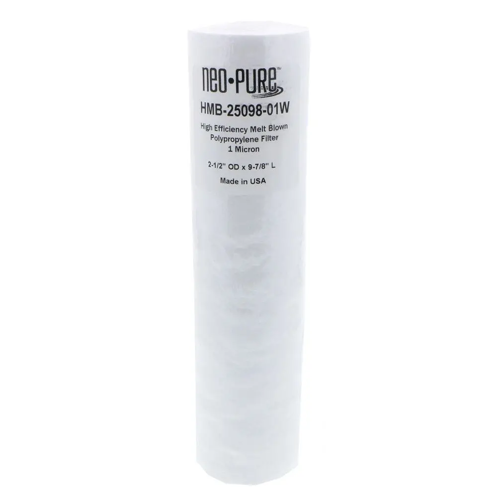 Neo-Pure Hmb-25098-01W 9-7/8" High Efficiency Meltblown Filter 1 Micron 2