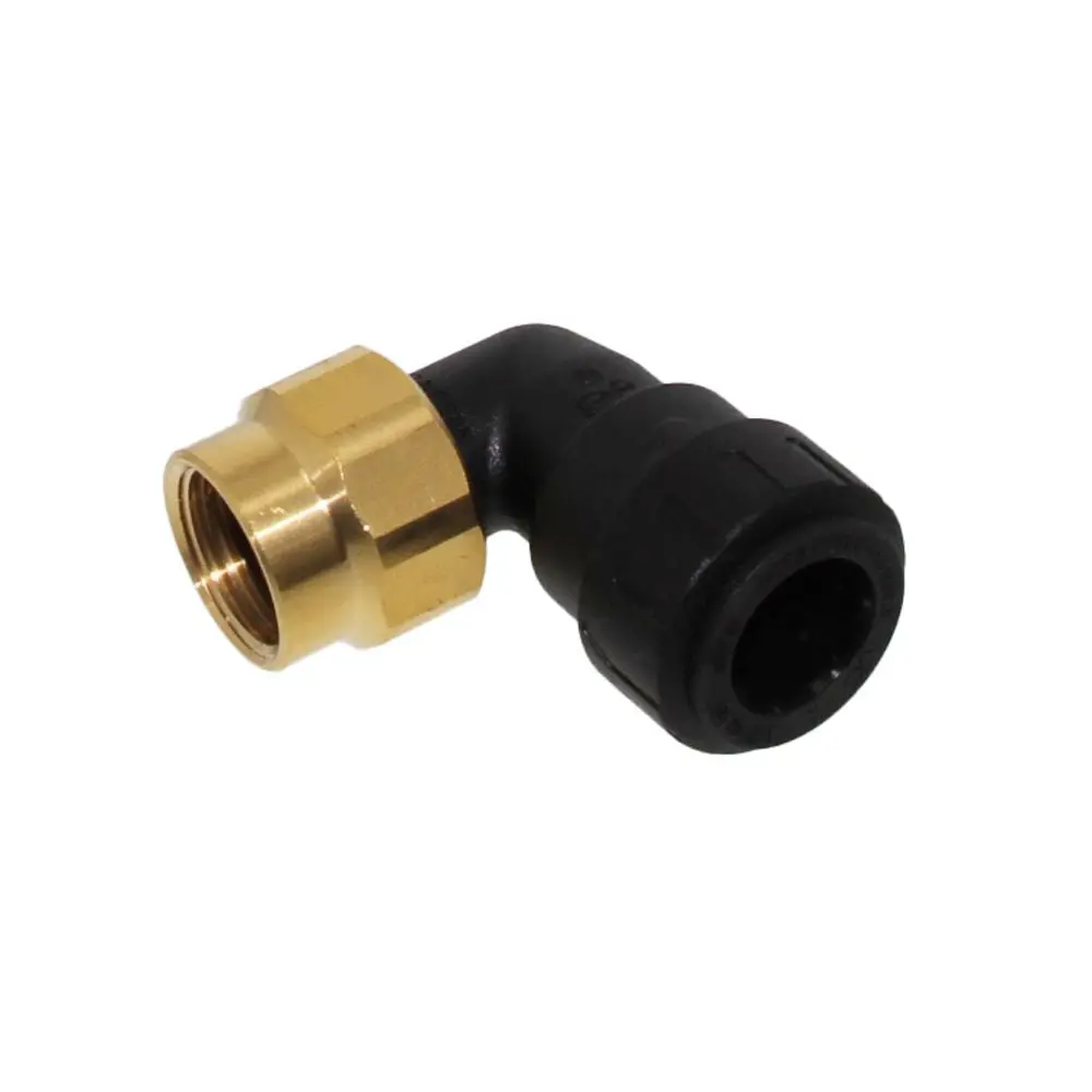 John Guest Prolock Female Elbow Connector Nps - 3/4 Cts X 3/4 Nps (Brass Nut) 2
