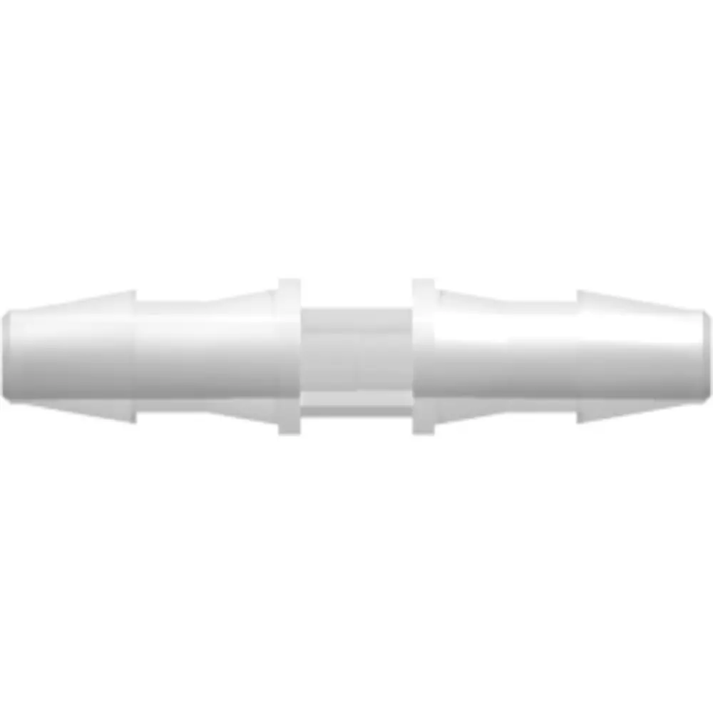 Linktech Straight Through Tube Fitting With 200 Series Barbs, 1/8" (3.2 Mm) Id Tubing, Natural Polypropylene 1
