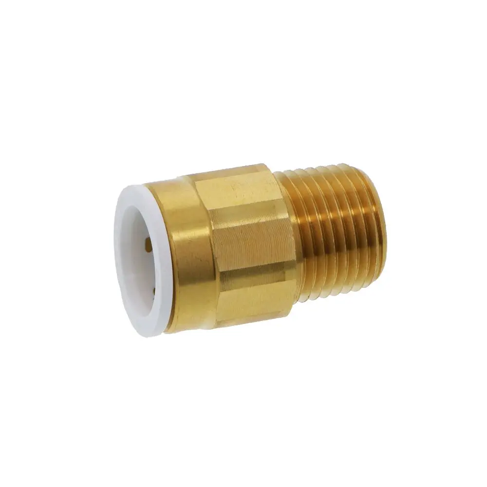 John Guest Brass Male Connector Npt - 1/2 Cts X 1/2 Npt 1