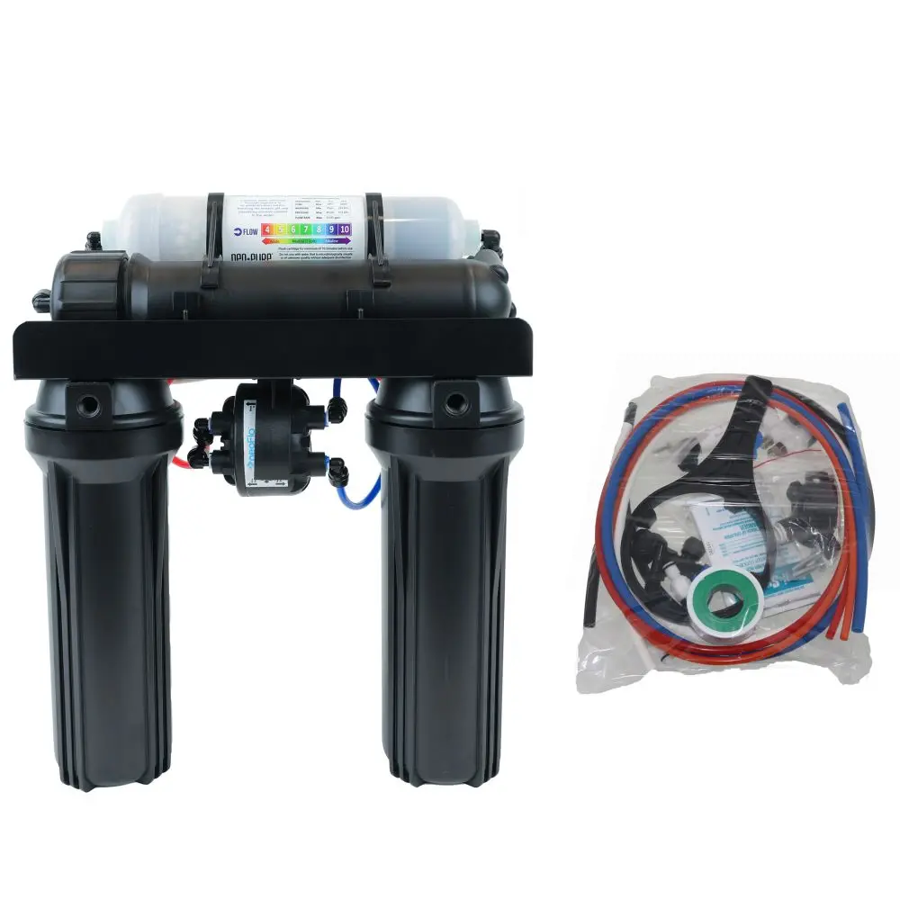Neo-Pure 4 Stage Ro Manifold Retrofit, 50 Gpd, Alkaline Remineralizer, Permeate Pump 1