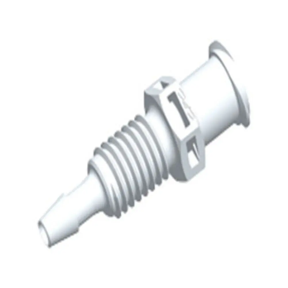 Pmlf3130 Luer Fitting White Nylon Panel Mount Female Luer X 3/32 Hb 1