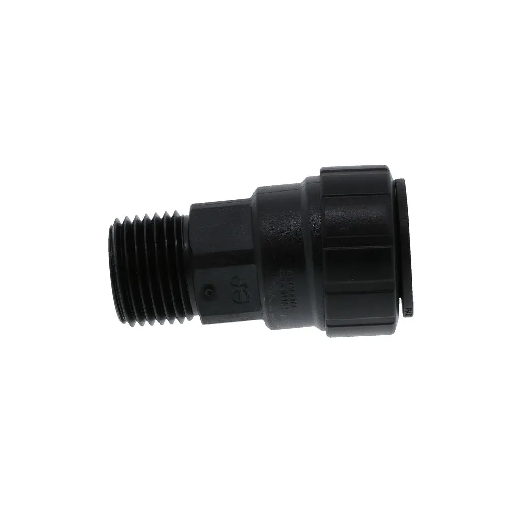 John Guest Black Male Connector - 1/2 Cts X 1/2 Npt 1