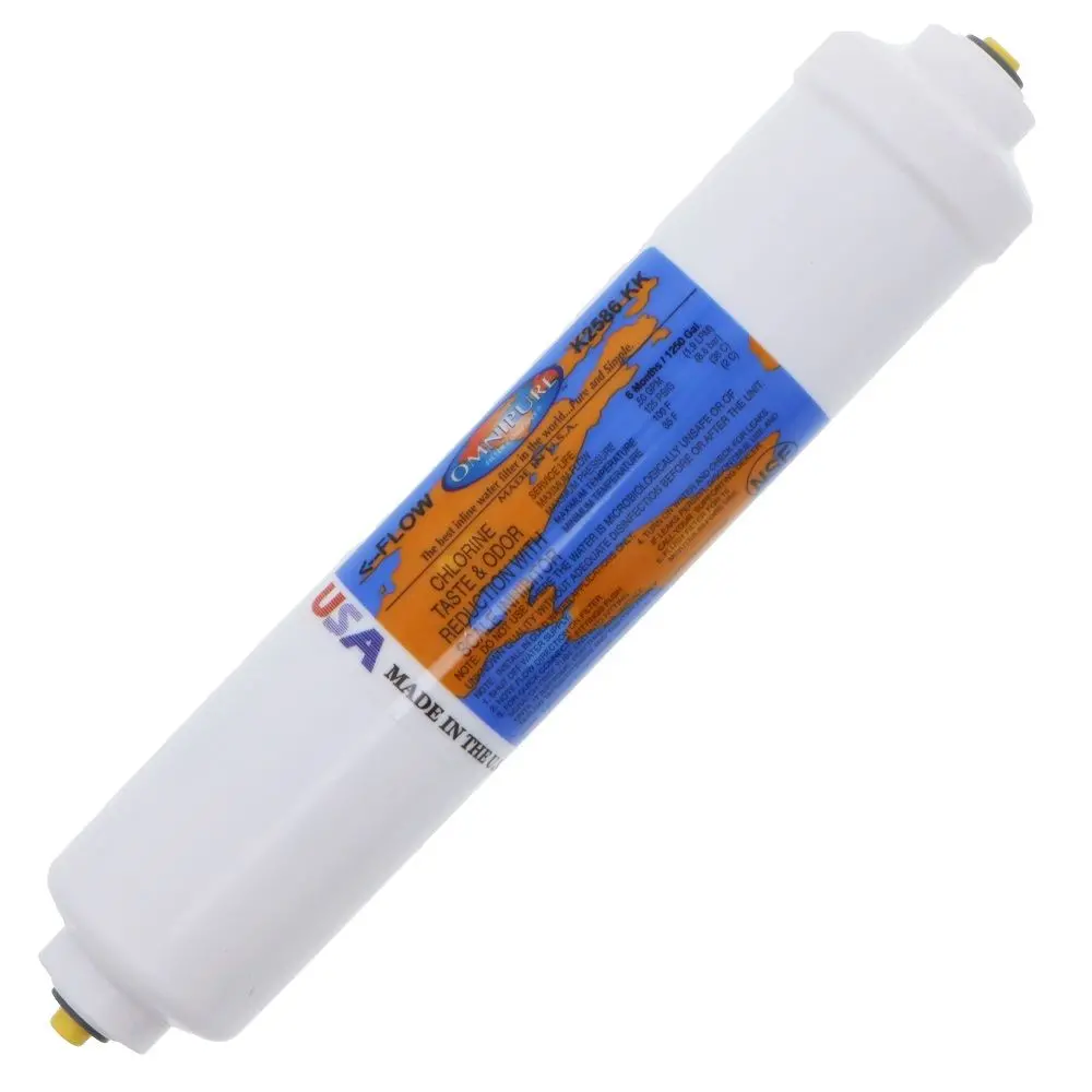 Omnipure Inline K2586-Kk Icemaker Gac Cto/Scale - 10" X 2" Filter - 3/8" Quick Connect 1