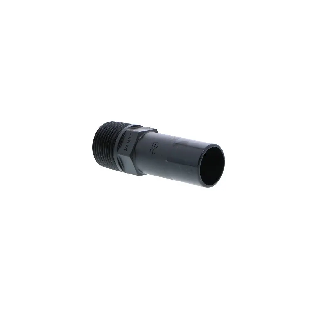 John Guest Black Male Stem Adapter - 3/4 Cts Stem X 3/4 Npt 1