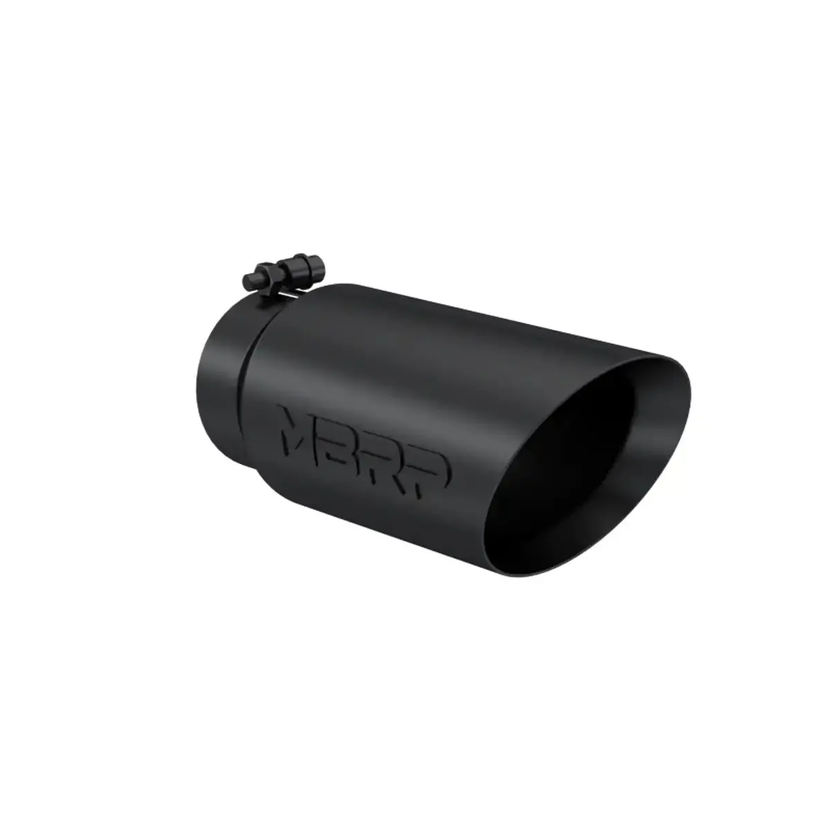Mbrp 4"X5"X12" Dual Wall, Angle Cut, Black Tip 1
