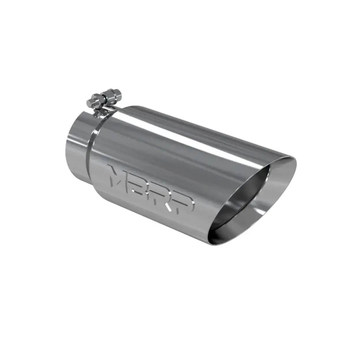 Mbrp 4"X5"X12" Dual Wall, Angle Cut, T304 Stainless Tip 1
