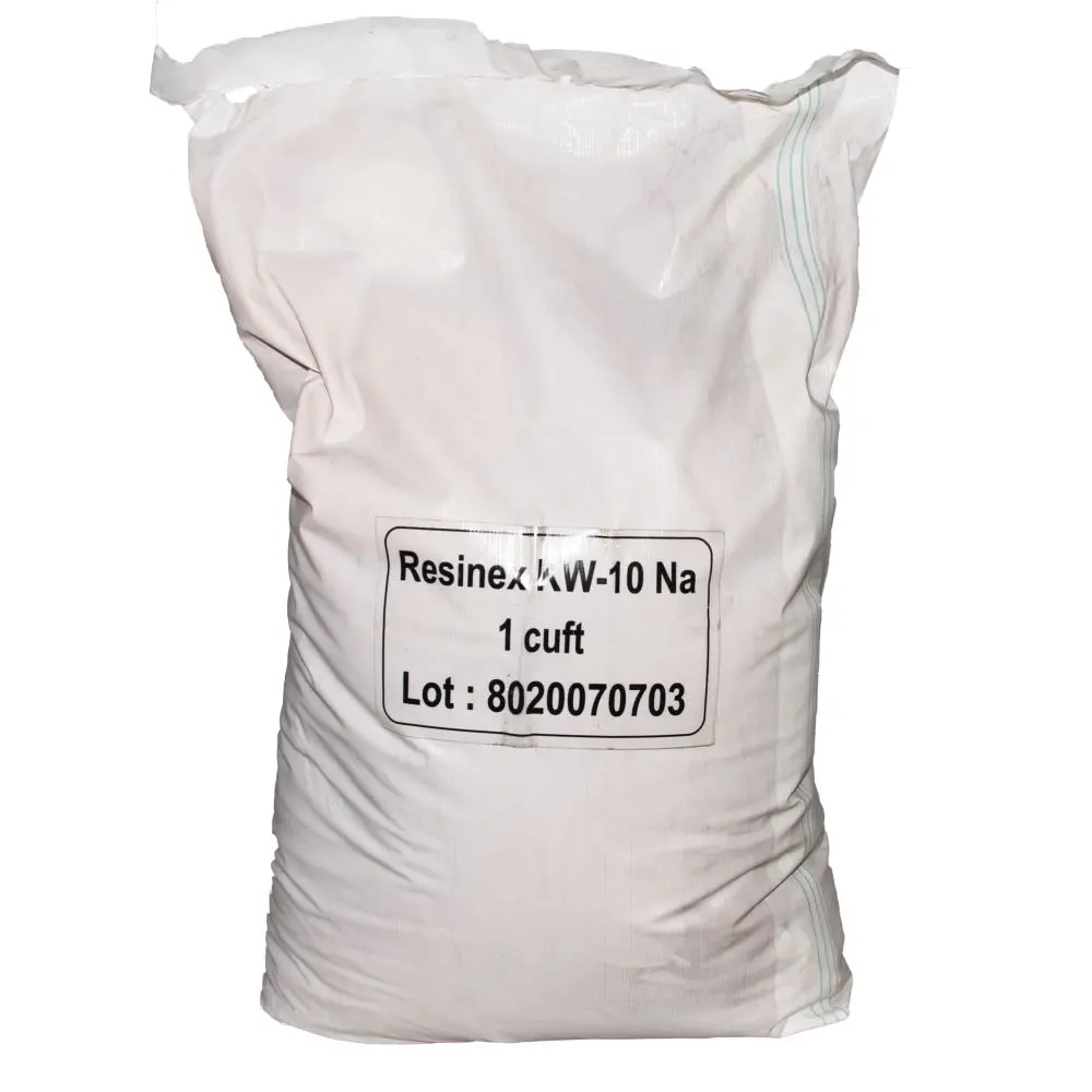 Resinex Strong Acid Cation Resin Hi Cap 10% Crosslink 1 Cu. Ft. 1