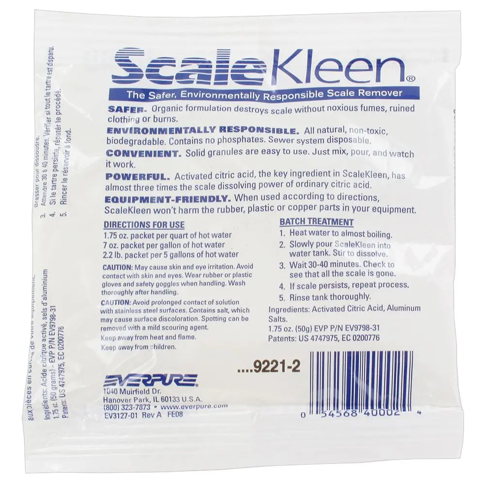 Everpure Ev9798-31 Scalekleen 1.75 Oz. Package 1