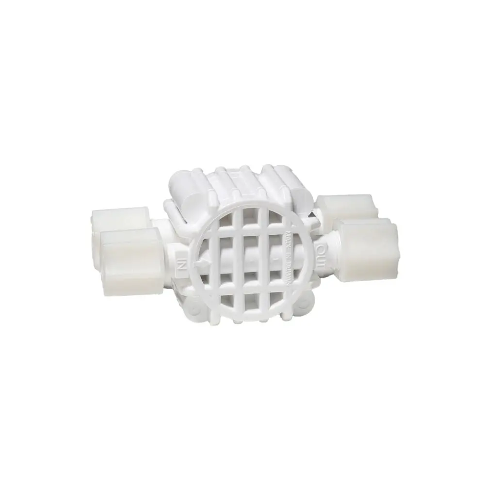 Automatic Shut Off Valve 4 Way 1/4 Jaco White 1