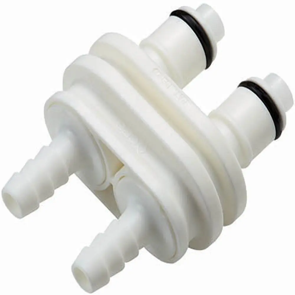 Dpcd22004 Valved In-Line Hose Barb Coupling Insert 1/4 Id Barb 1
