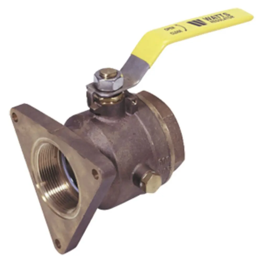 Watts Marine Bronze Full Flow Flanged Seacock With Drain Plug 1