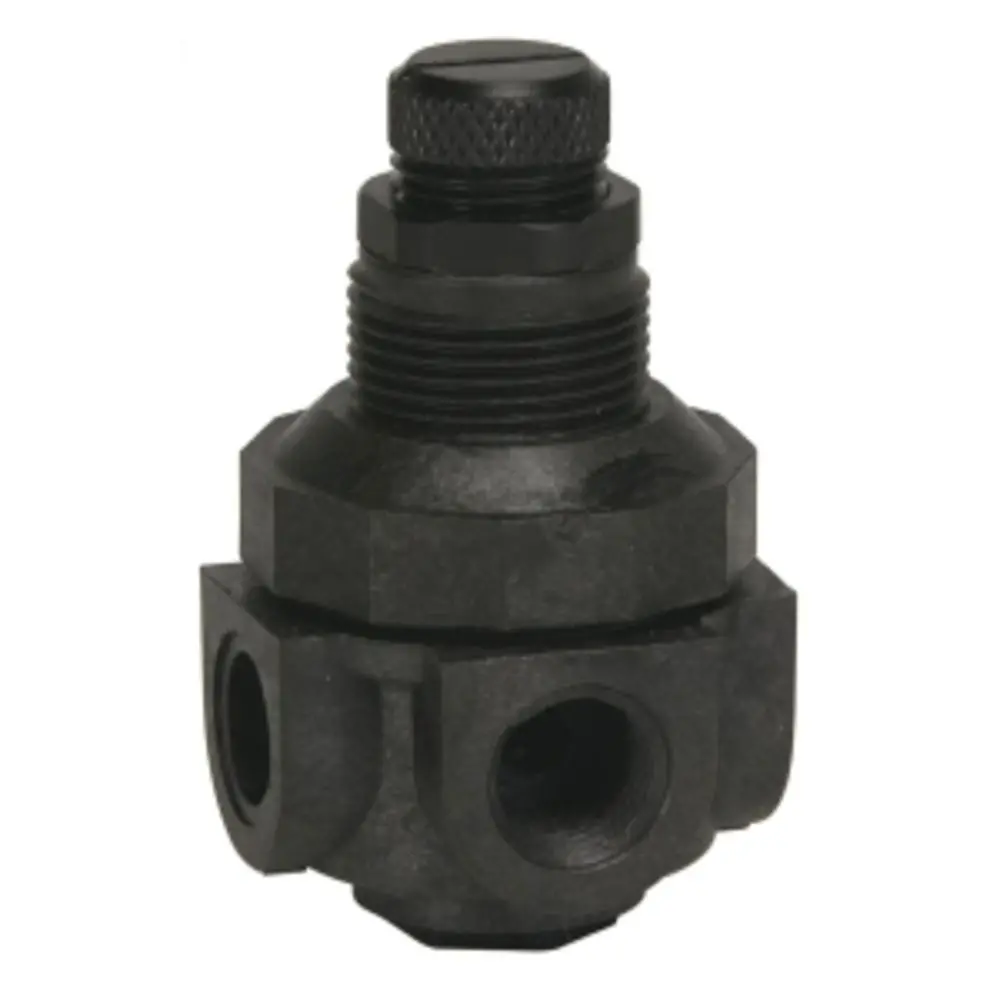 Watts P60 Series Miniature Plastic Water Pressure Regulator - 4 Way - 1/4" Fnpt 0-60 Psi - Viton Seal 1