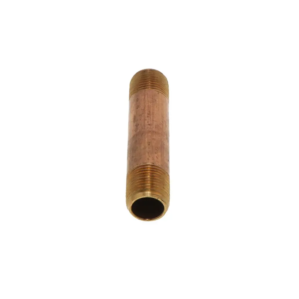 Brass Pipe Nipple Lead-Free 3/8 Mip X 3 1