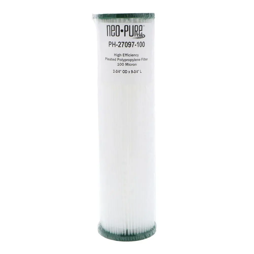 Neo-Pure Ph-27097-100 9-3/4" High Efficiency Pleated Filter 100 Micron 2