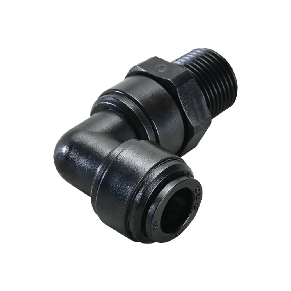 Neofit - Acetal Black Swivel Elbow 8Mm (5/16") Tube X 1/4" Nptf 1